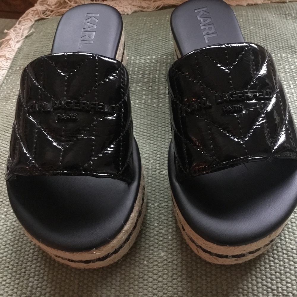 Karl Lagerfeld Platform espadrilles
